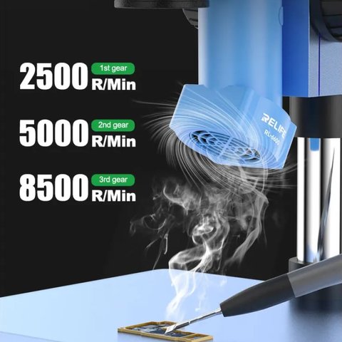 Витяжка диму RELIFE RL-6600, для мікроскопа, Type-C Прев'ю 4