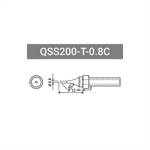 Soldering Tip Quick QSS200-T-0.8C Preview 1