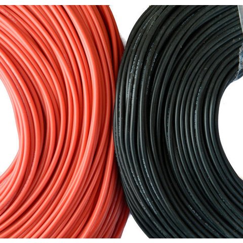 Alambre con aislamiento de silicona 16AWG, 1,27 мм², 1 m, negro, UL3135 Vista previa  1