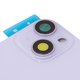 Housing Back Cover compatible with iPhone 14, (purple, with camera lens, Original (PRC), Purple, small hole) Preview 1