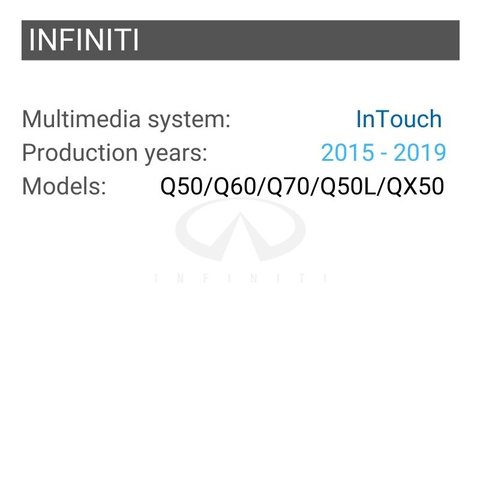 CarPlay для INFINITI з InTouch. Провідне з'єднання Прев'ю 1