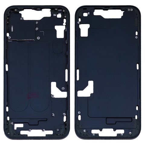 Housing compatible with iPhone 14, (black, with SIM card holders, with side button, HC, Global, midnight) Preview 2