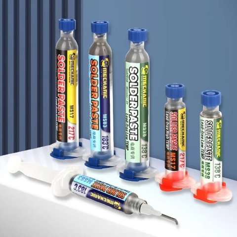 Pasta BGA Mechanic MS38, Sn 42%, Bi 58%, 138 °C, 50 g Vista previa  2