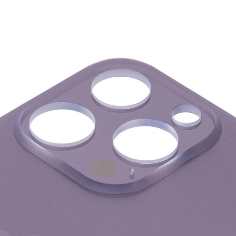 Задня панель корпуса для iPhone 14 Pro, фіолетова, потрібно зняти скло камери, small hole Прев'ю 1