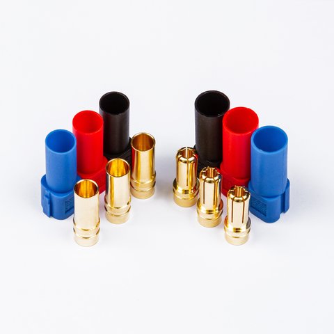 Силовий роз'єм живлення Amass XT150-F, "мама", червоний Прев'ю 1