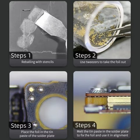 Прокладка для ремонту материнської плати QianLi IAtlas 24k, 0,12 мм, 0,1 мм, 0,08 мм, 3 in1 Прев'ю 5