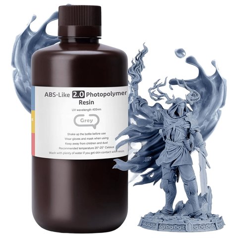 Фотополимерная смола для 3D-принтера ELEGOO ABS-образная 2.0, Grey, 1 кг Превью 1