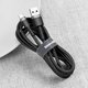 USB кабель Baseus Cafule, USB тип-C, USB тип-A, 300 см, 2 A, чорний, #CATKLF-UG1 Прев'ю 2