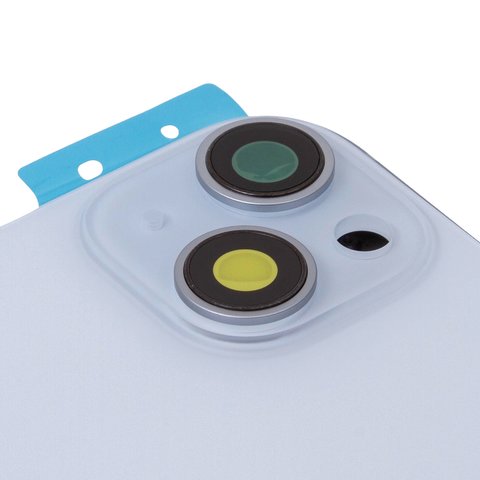 Корпус для iPhone 15, голубой, с держателем SIM-карты, с боковыми кнопками, Original (PRC), EU version Превью 1