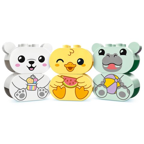 Конструктор LEGO DUPLO Веселе купання: плавучий потяг із тваринами (10965) Прев'ю 4